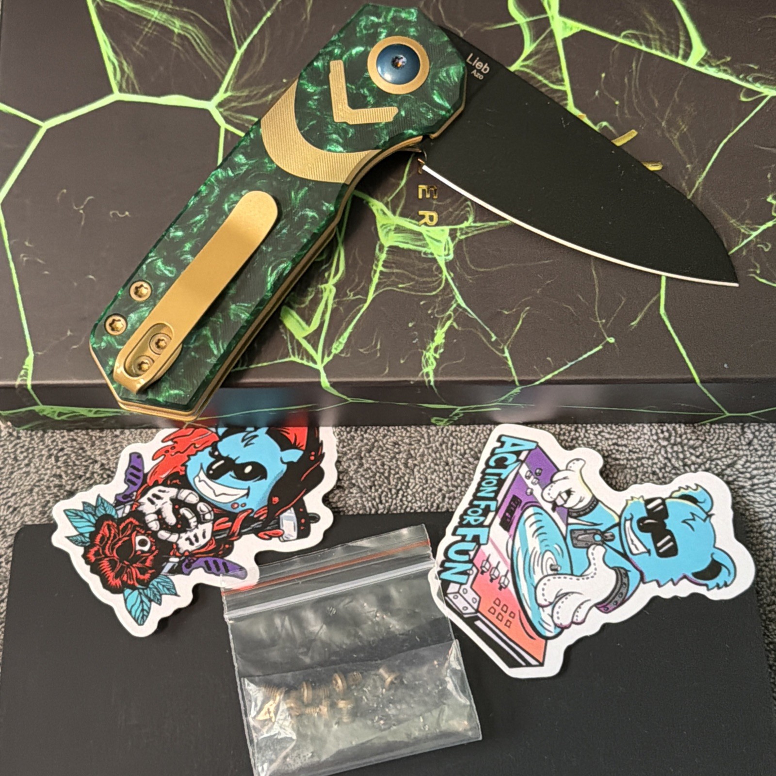 Kizer Lieb God of Mischief SMKW Blade Show 2024 Exclusive 100 Made NEW