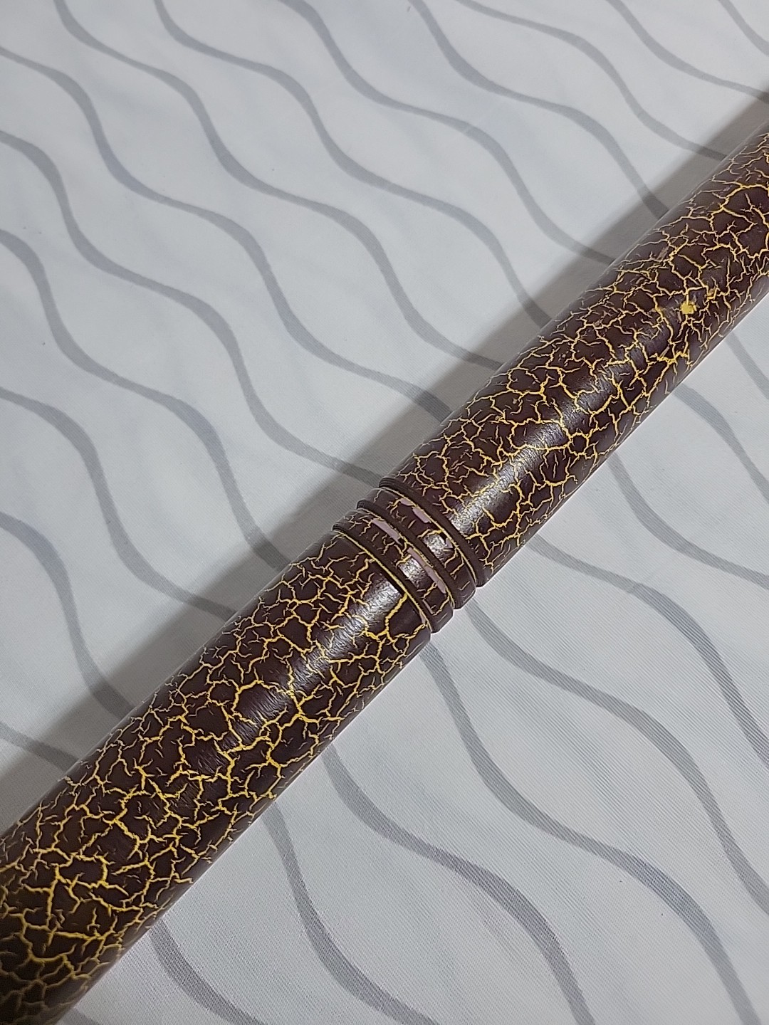 Vintage 37.5″ Chinese Dao Short Broadsword Taiwan – Bamboo Engraved Blade Wushu