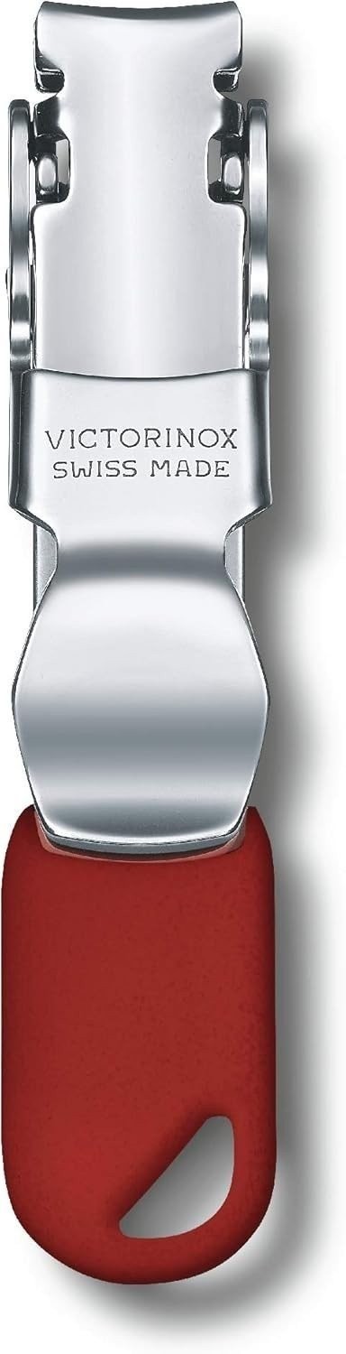 Victorinox Swiss Made Red Nail Clipper With Lanyard Hole – Stainless Steel
