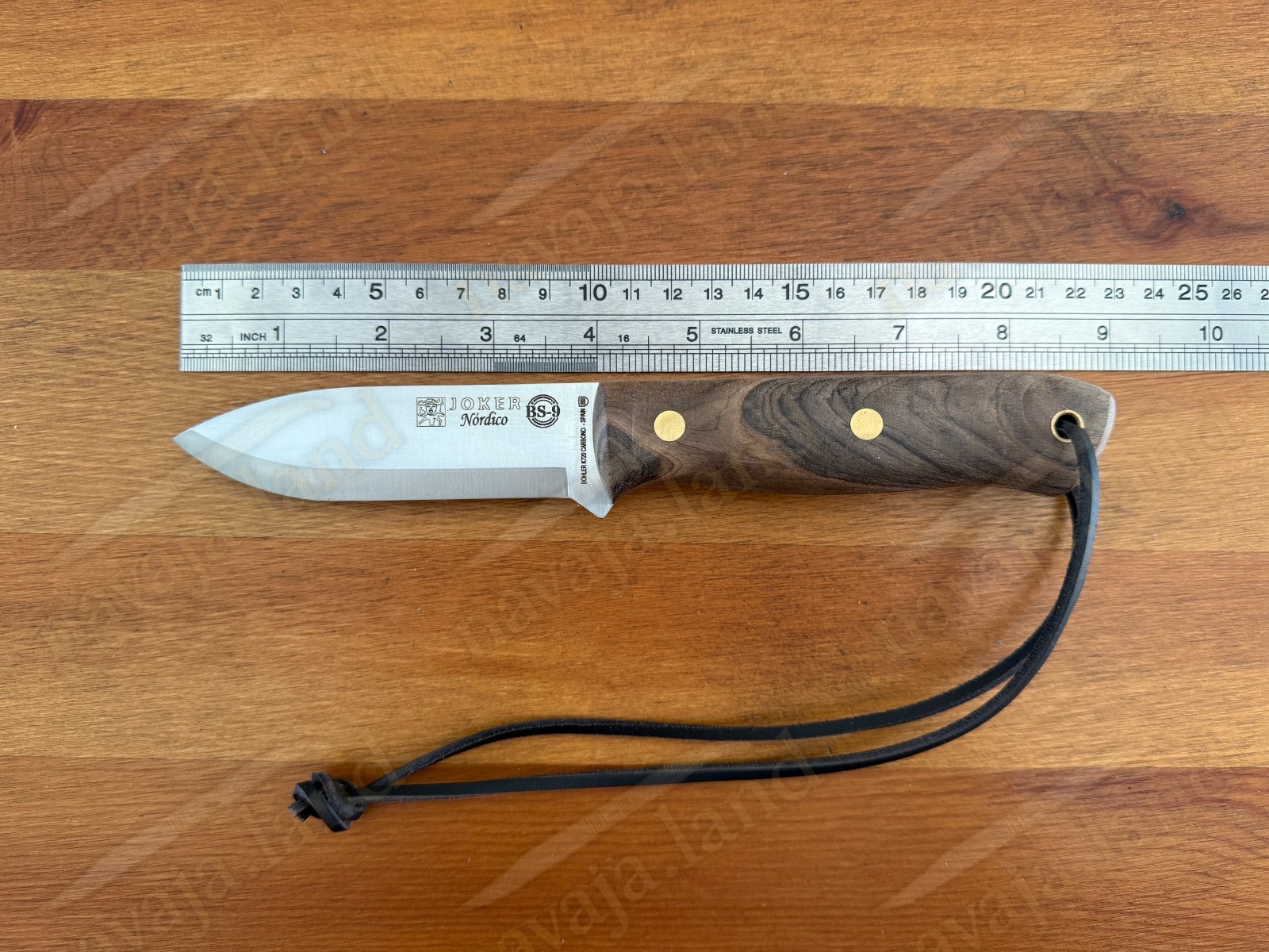 Joker Nordico Bushcraft Fixed Knife 3.9″ Böhler K720 Carbon Steel Walnut Handle