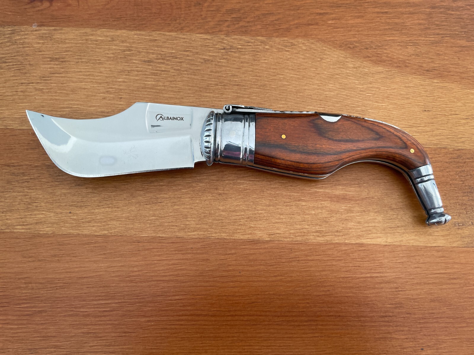 3.5” Spanish Navaja Capaora Pocket Knife Red Stamina Wood – USA seller