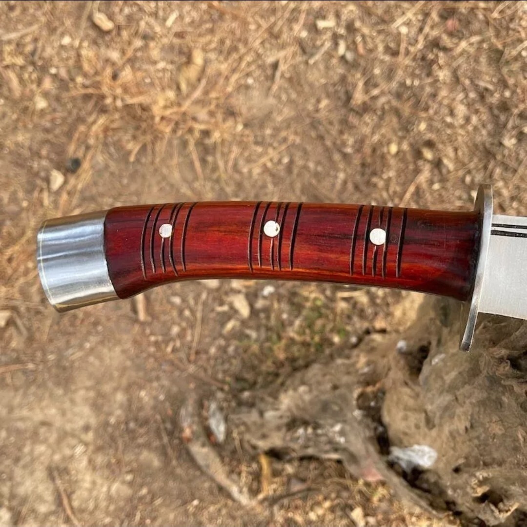 Custom Handmade Carbon Steel Blade Tactical Machete Sword|Hunting Sword Camping