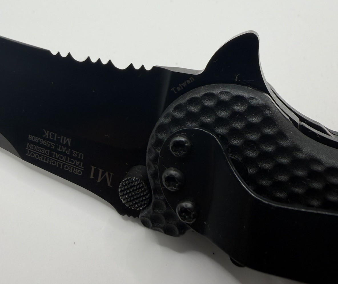 VINTAGE CRKT M1-13K Lightfoot M1 Greg Lightfoot Tanto Folding Knife NOS