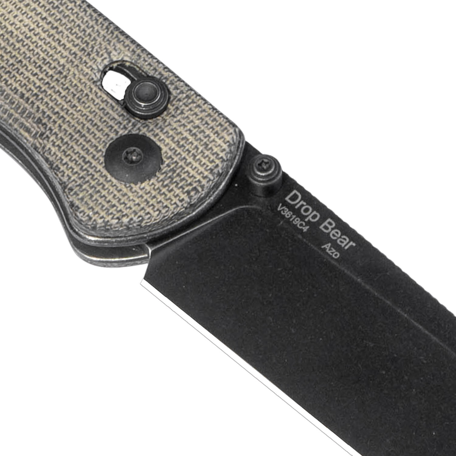 Kizer Drop Bear EDC Pocket Knife 154CM Steel Green Micarta Handle V3619C4