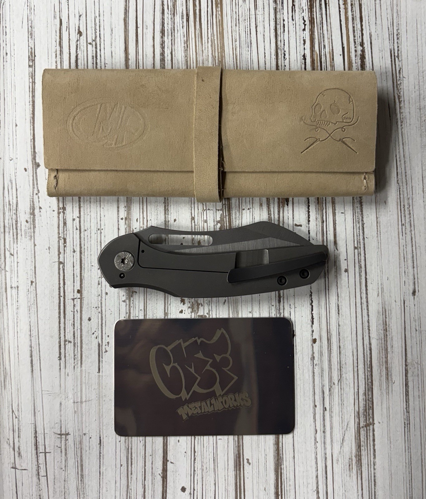 CMF Metalworks(Ian Pickarski) Custom Glacier PNWCI 2024 Titanium CPM 154