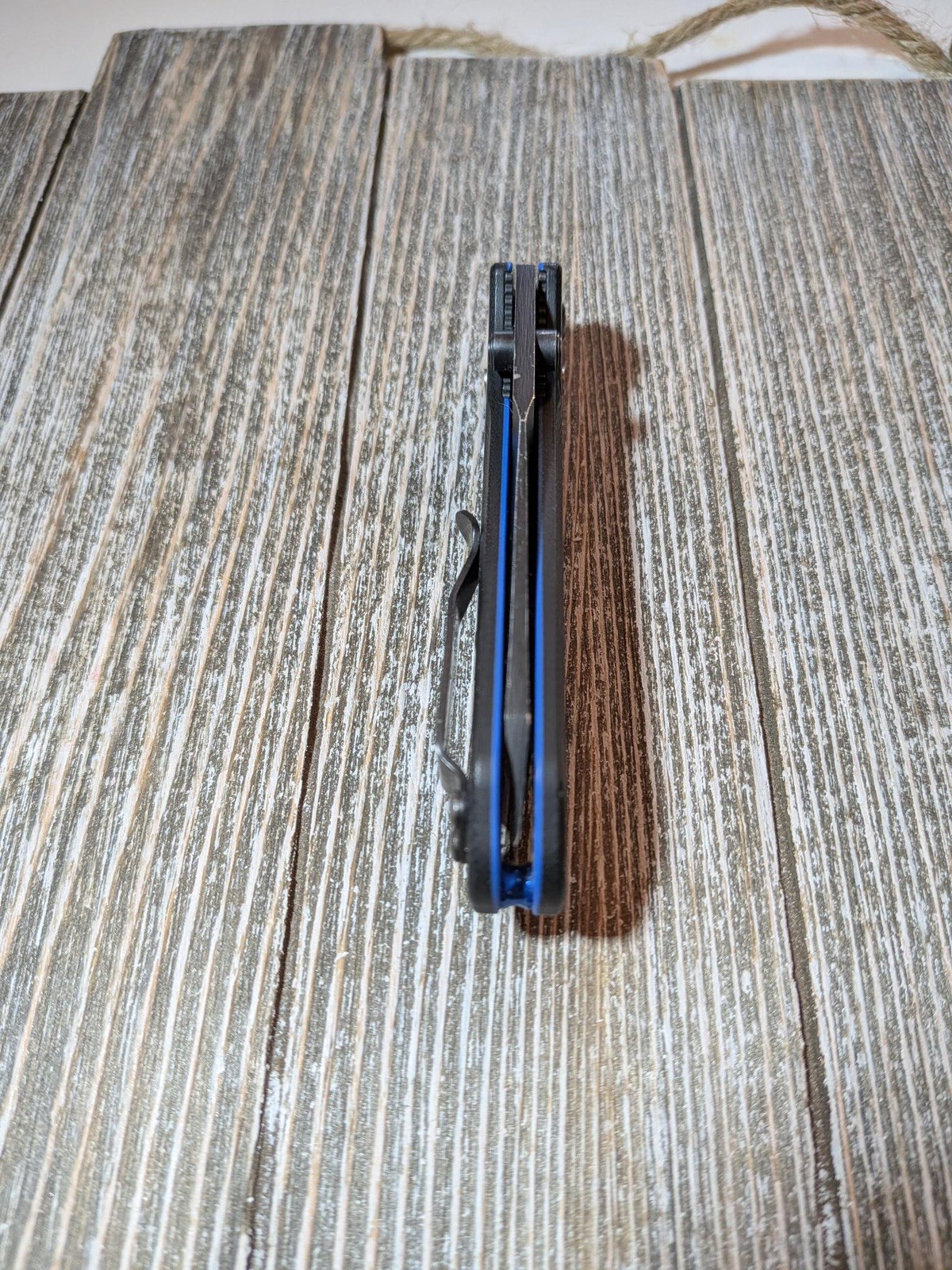 Benchmade 945BK-1 Mini Osborne Axis Reverse Tanto S30V Black/Blue G10