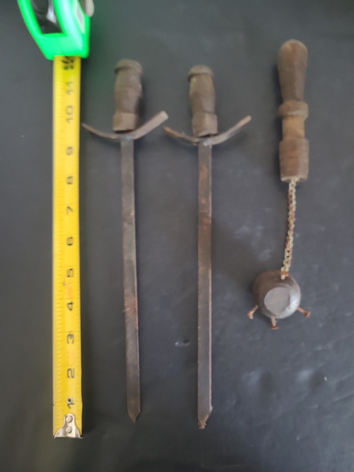 Vintage Midieval Sword & Mace Display Wall Decor 18 inch