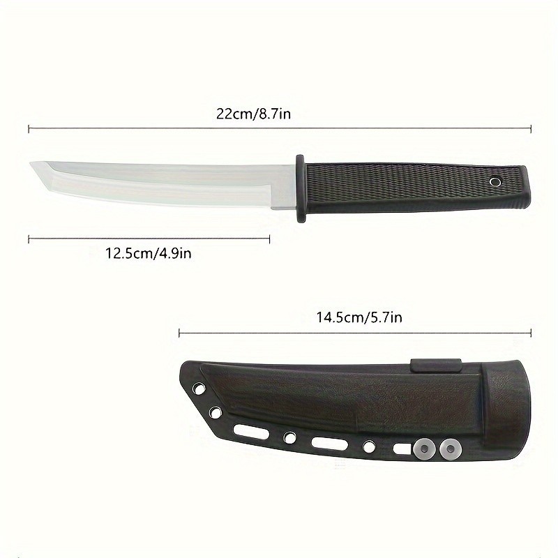 Stainless Steel Fixed Blade Knife – Outdoor Camping, Survival Tool with Sheath