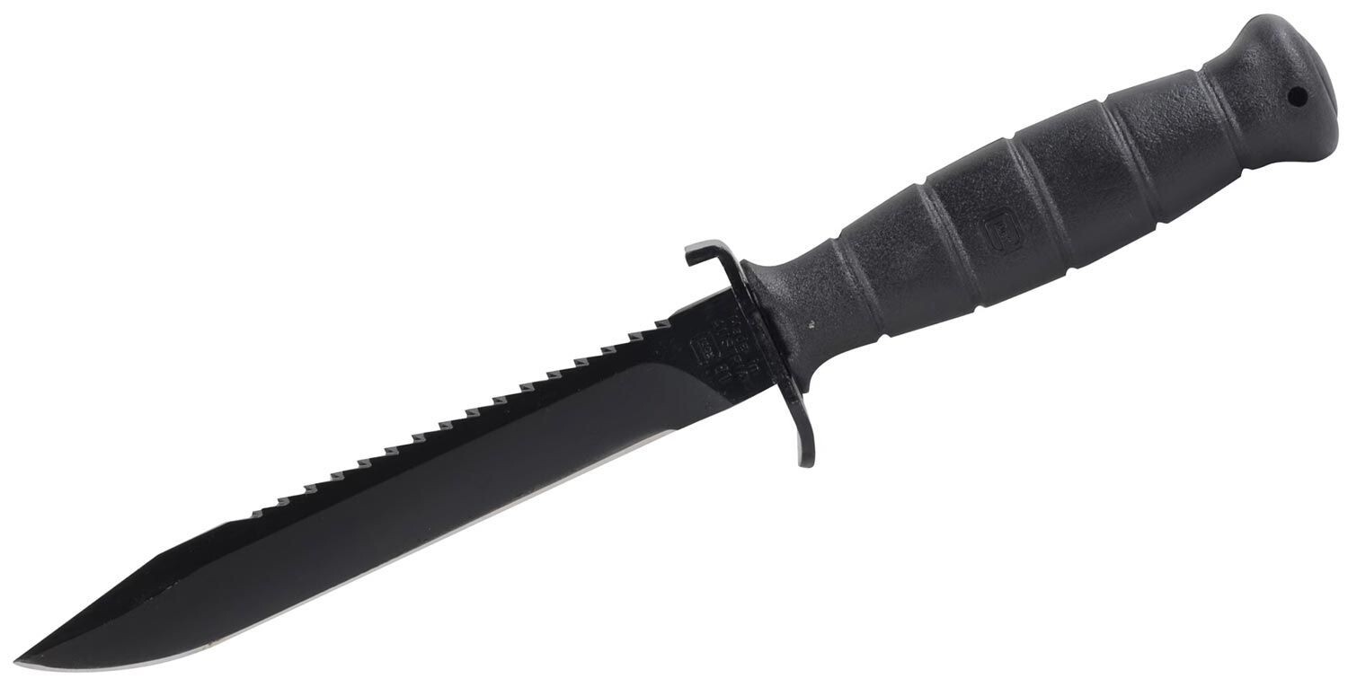 Glock Field Knife FM 81 Fixed Blade 6.5″, Black Polymer Handle, Polymer Sheath