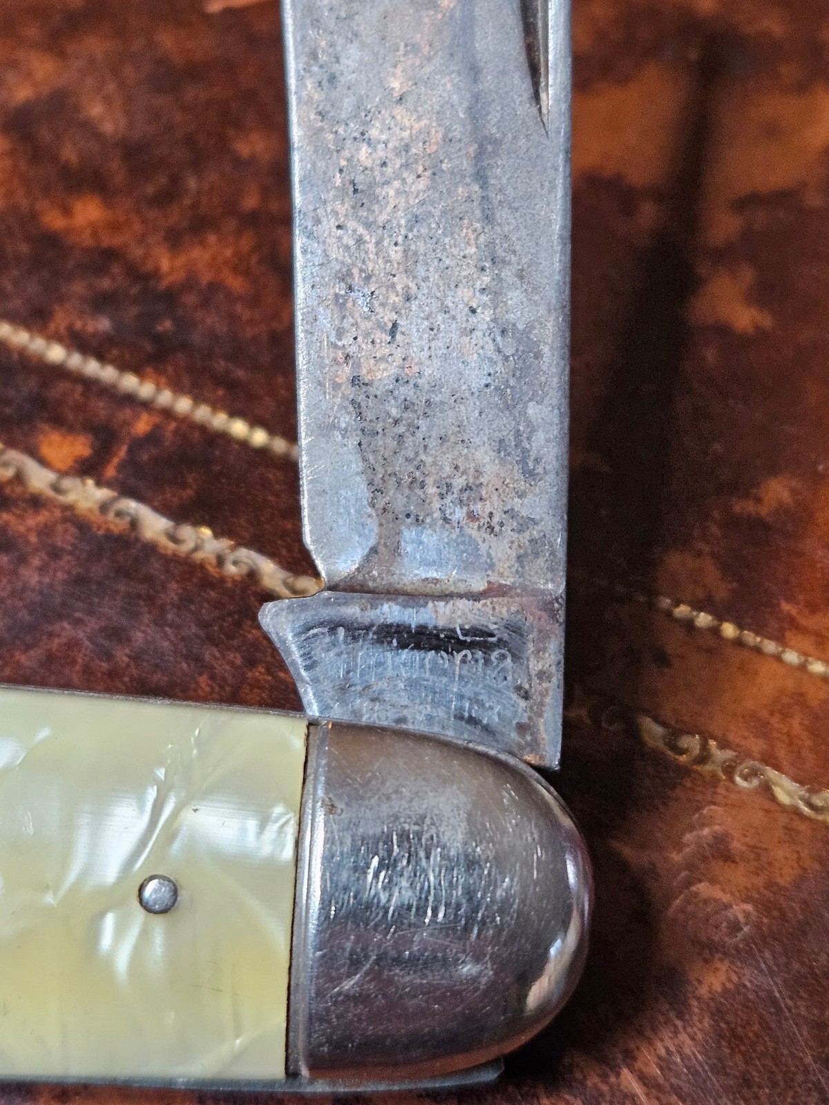 Imperial Celluloid Pearl Single Blade Knife
