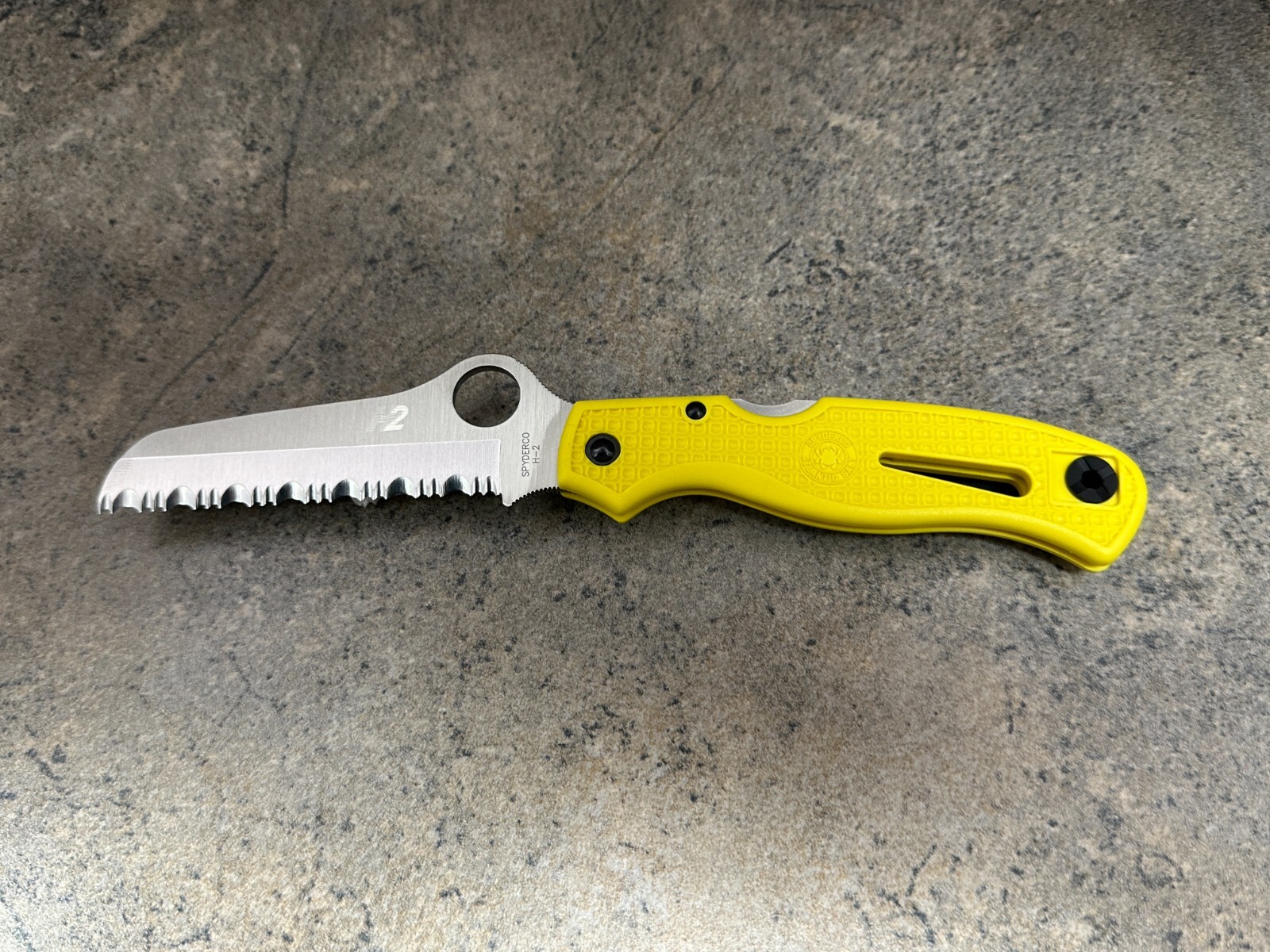 Spyderco Atlantic Salt Knife Lightweight Yellow Handle C89SYL SpyderEdge