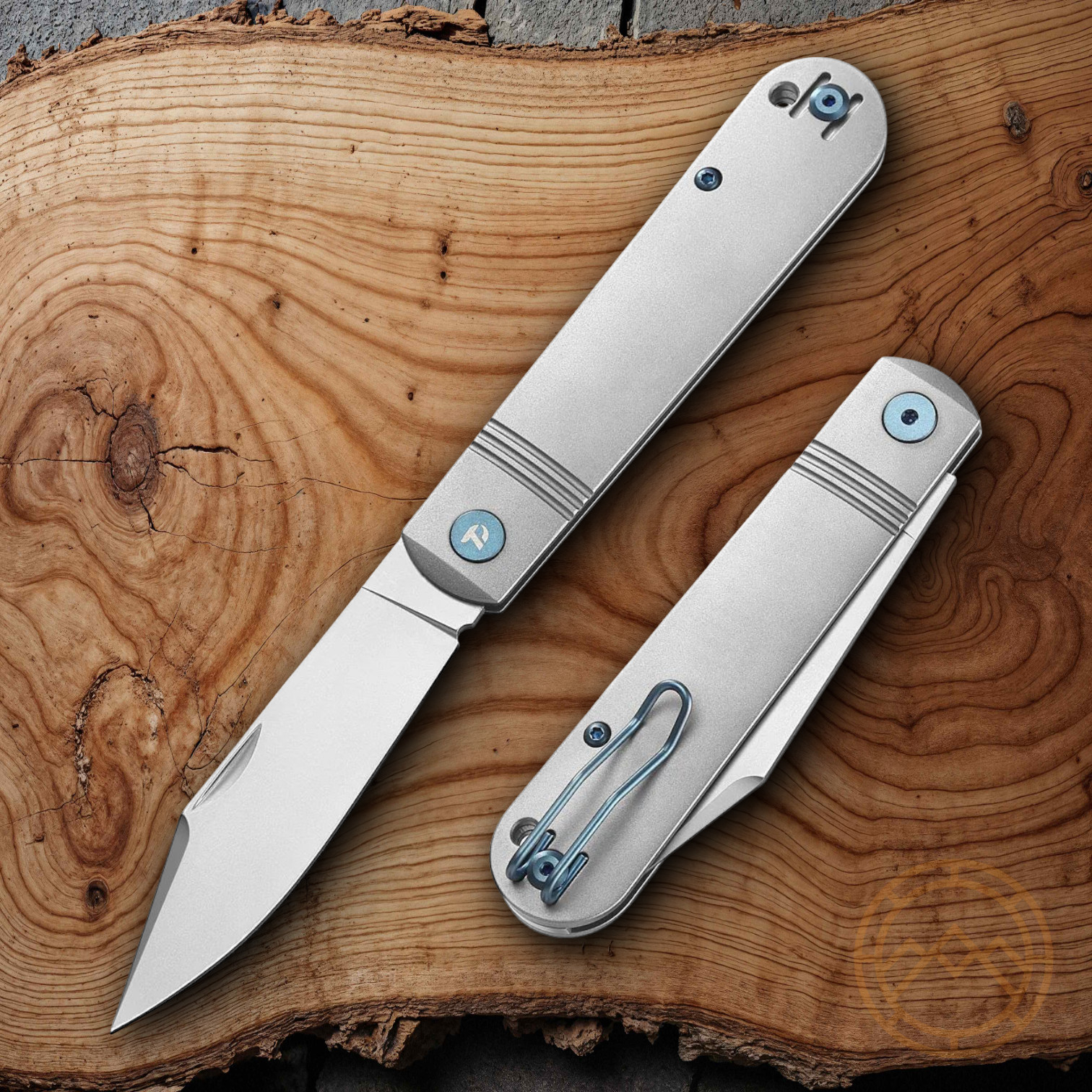 Dreamtech Slip Joint Folding Knife 3.13″ VG-10 Steel Blade Gray Titanium Handle