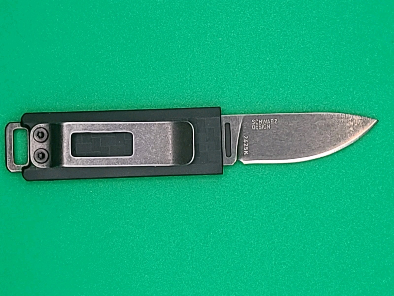 CRKT Scribe Model 2425k Black Upgraded D2 Blade / Fixed Blade New In Box