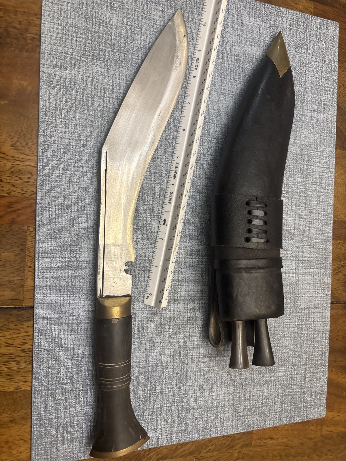 Gurkha Service No.1 Kukri, Hand Forged Blade Knife, 10″ Blade with Sheath Nice