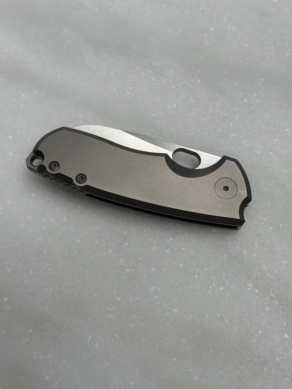 Urban EDC F5.5 Pocket Knife Full Ti M390 Flat Grind Rare Good Condition