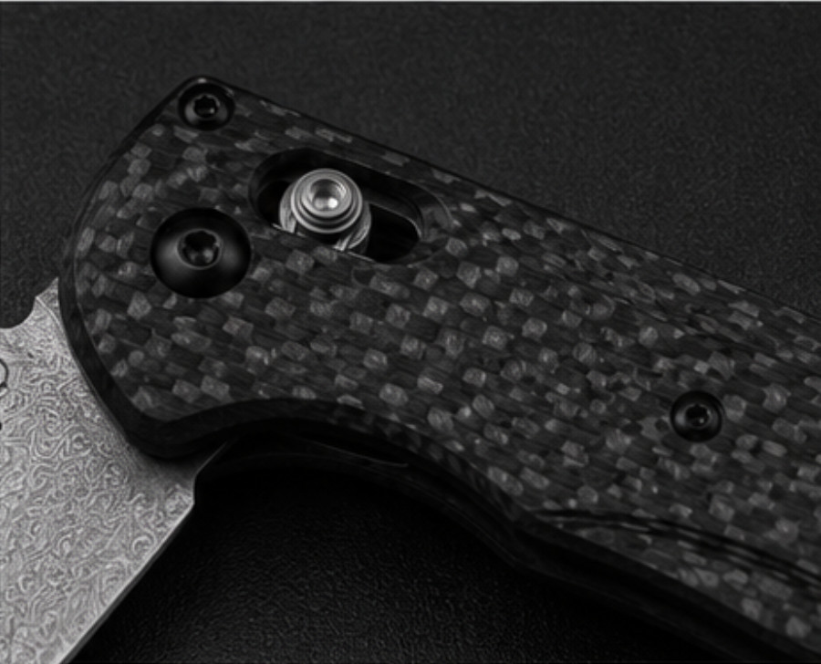 Carbon Fiber Handle Axis Lock Damascus steel Blade Tactical Pocket Knife 2026