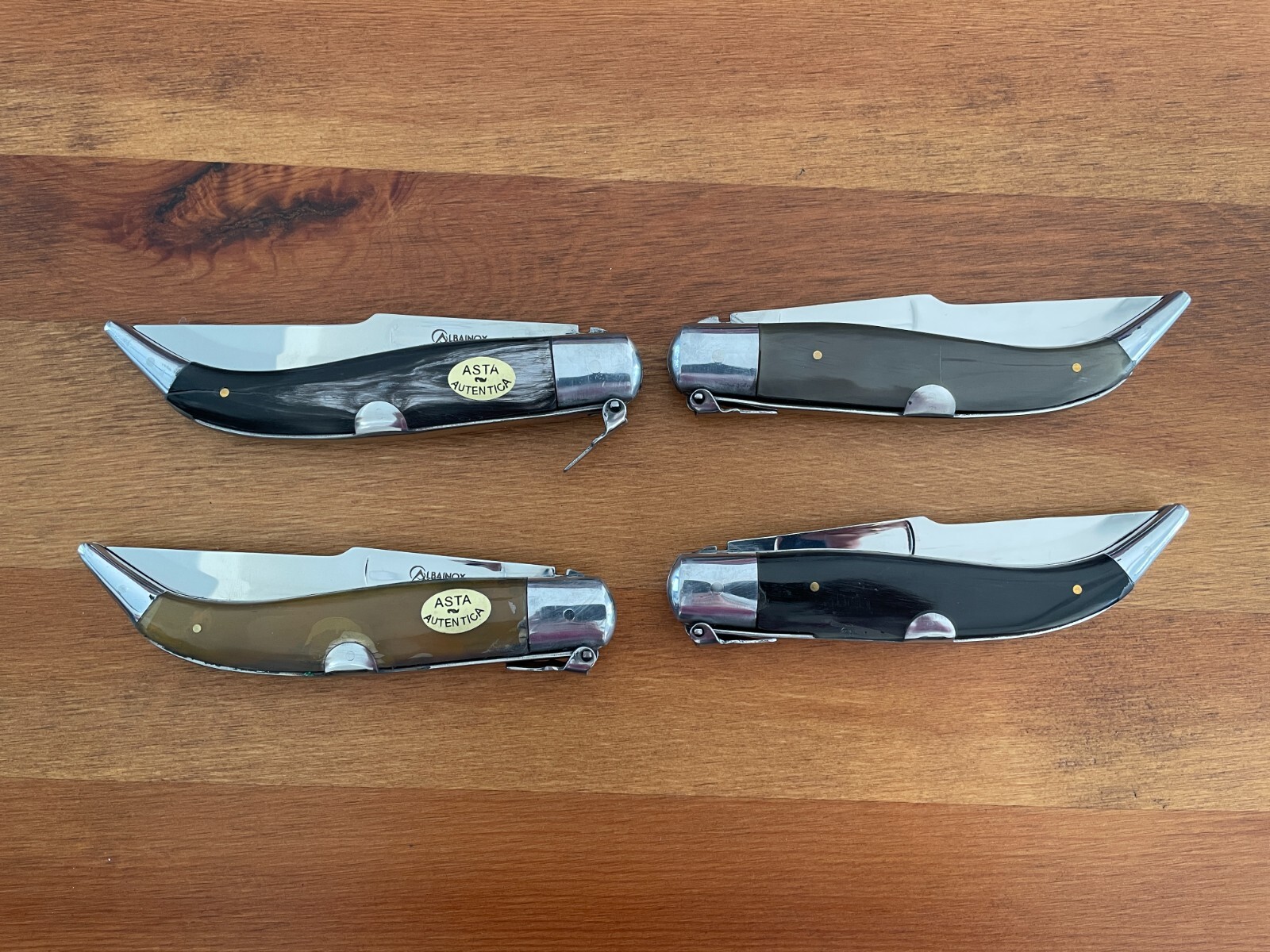 4.3″ Spanish Navaja Teja Pocket Knife Real Bull Horn Scales – USA Seller