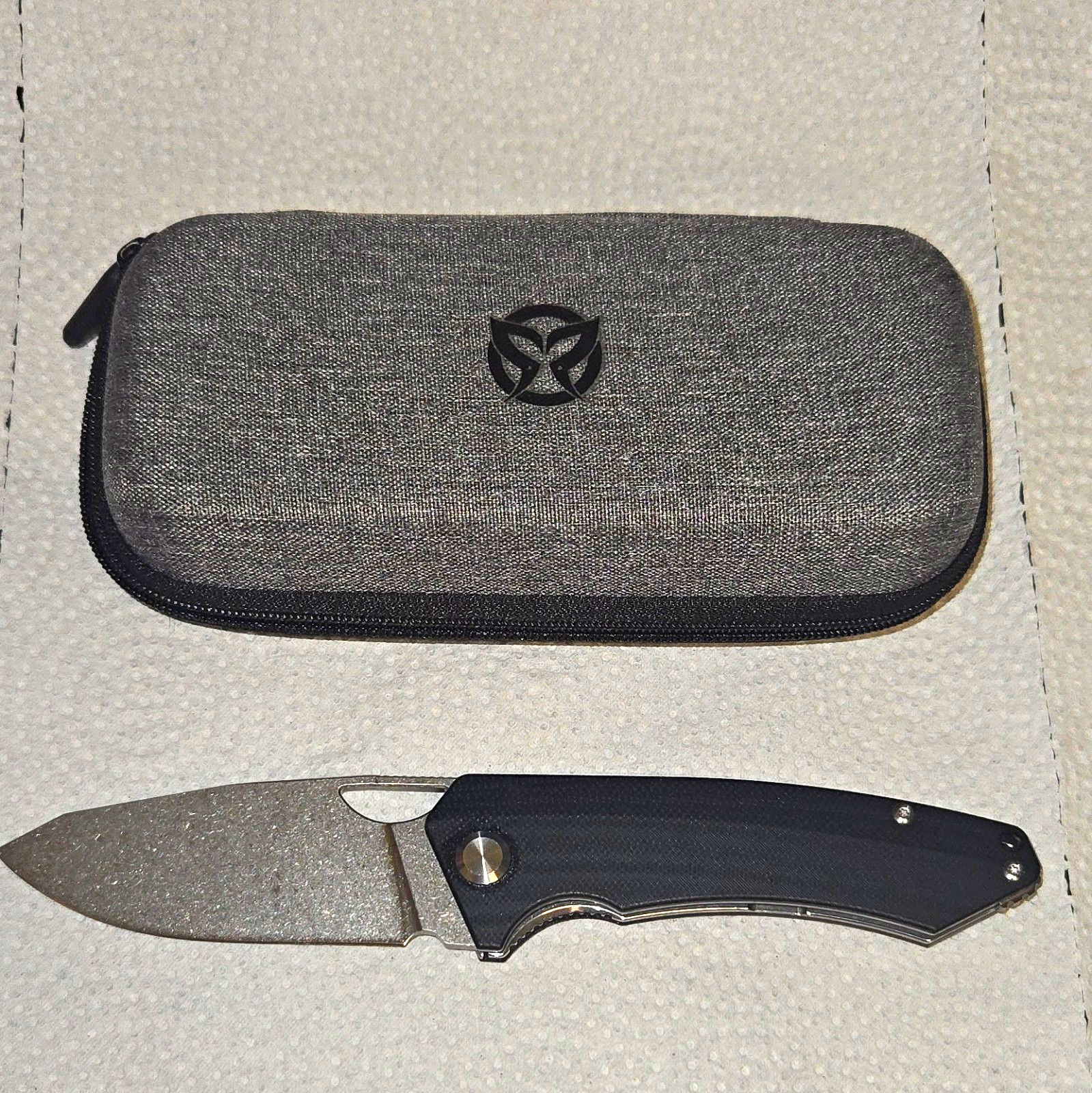 Pmp Spartan Pocketknife Liner Lock Black G10 Clip Manual Front Flipper