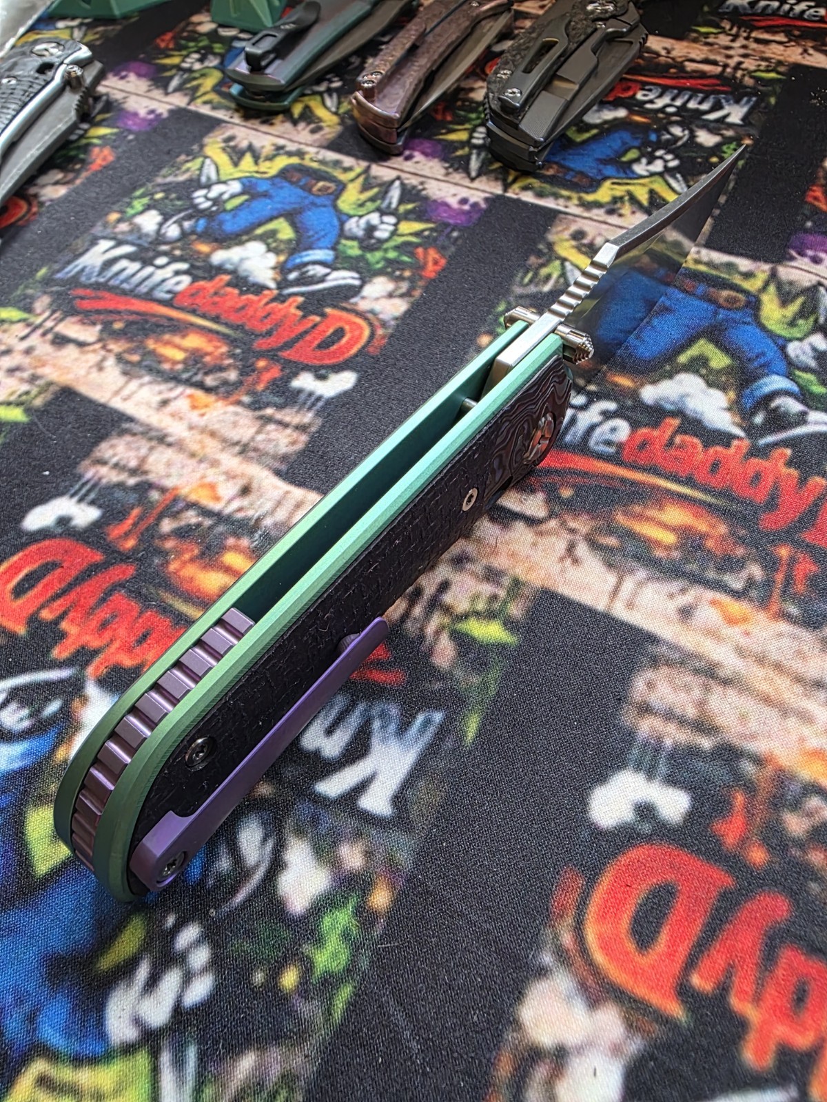 TWOSUN TS301 M390 CUSTOMIZED KNIFE NEW TITANIUM FOLDING EDC PURPLE
