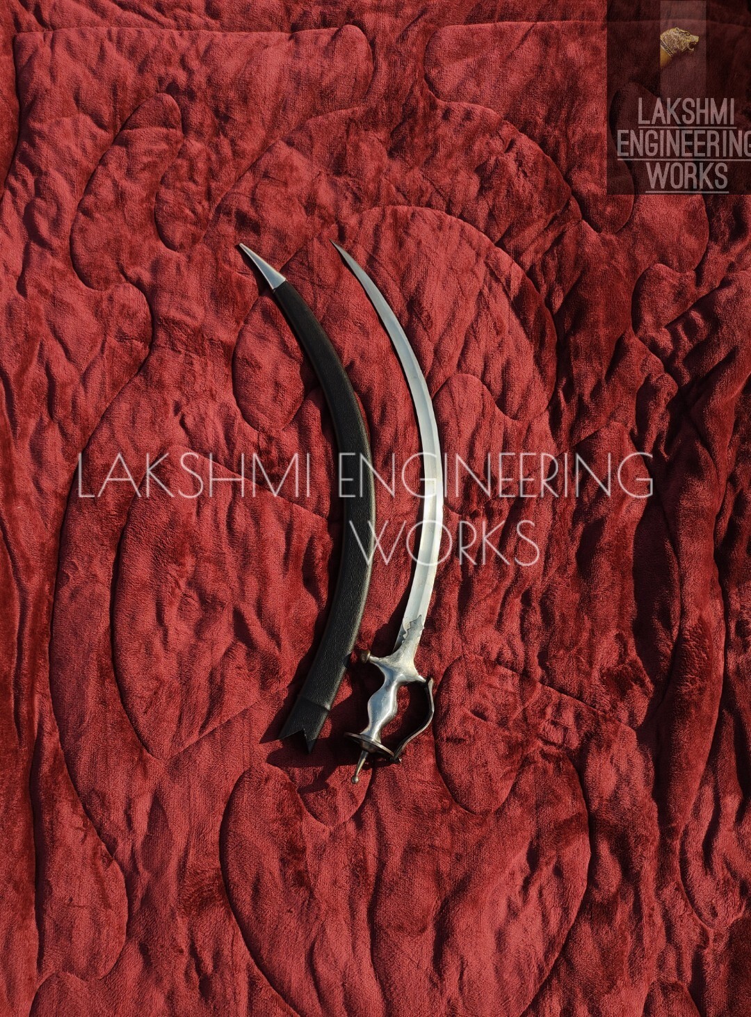 GOLIYA SWORD,Punjabi HandForged GOLIYA SWORD, Sarabloha Kamani Blade, Mild Steel