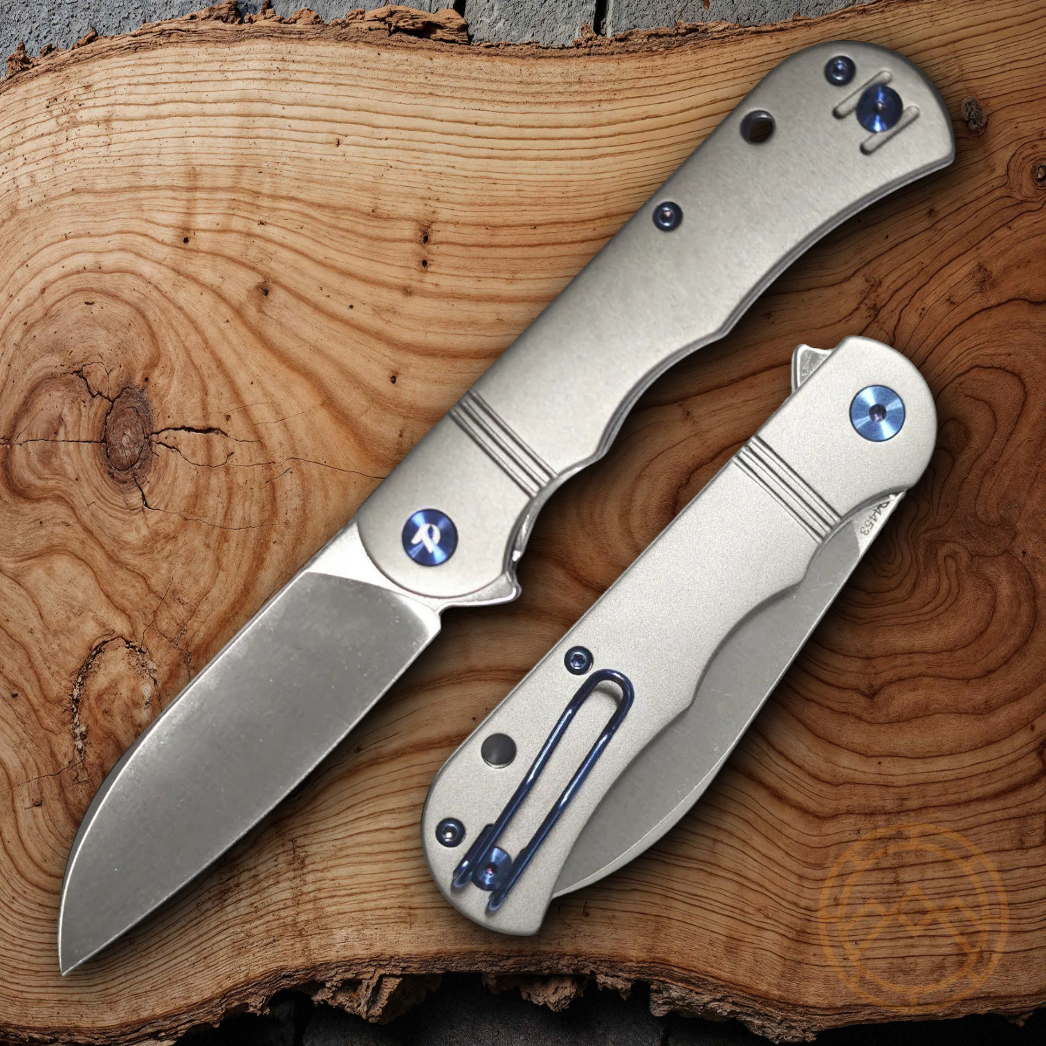 Dreamtech Slip Joint Folding Knife 3.13″ VG-10 Steel Blade Gray Titanium Handle