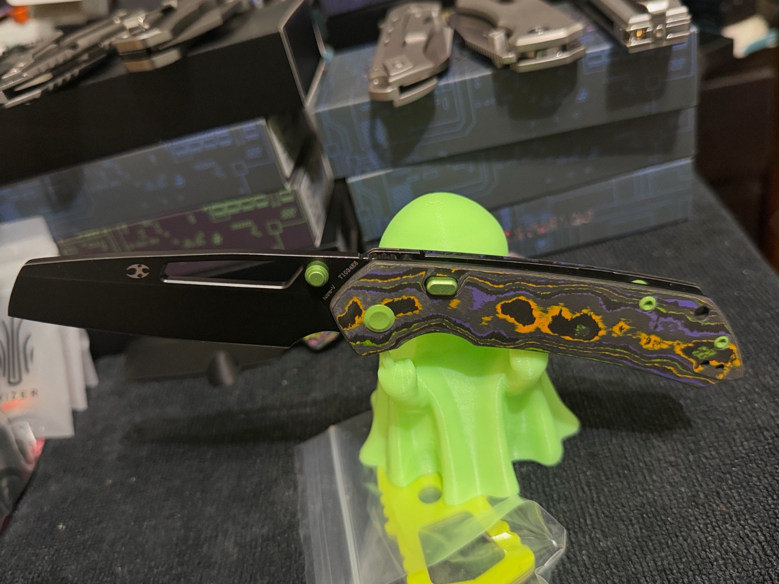 Kansept Knives Fenrir Rad Camo Carbon