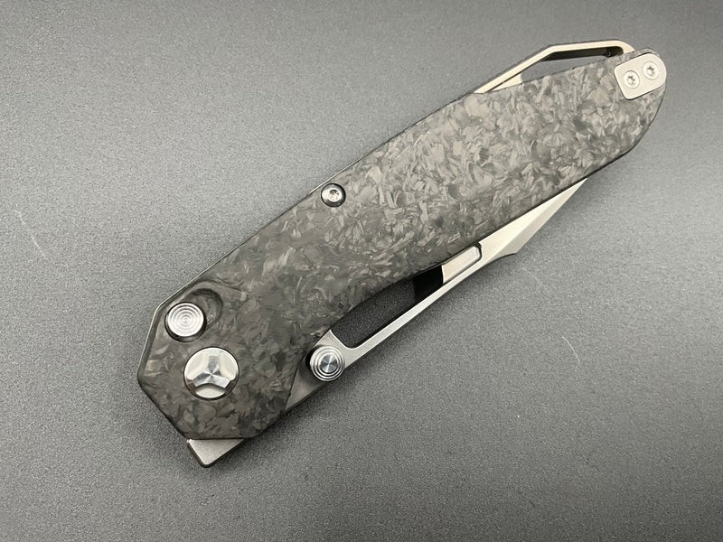 Ketuo Triad Folding Knife 3.25″ Bohler M390 Steel Blade Carbon Fiber Handle