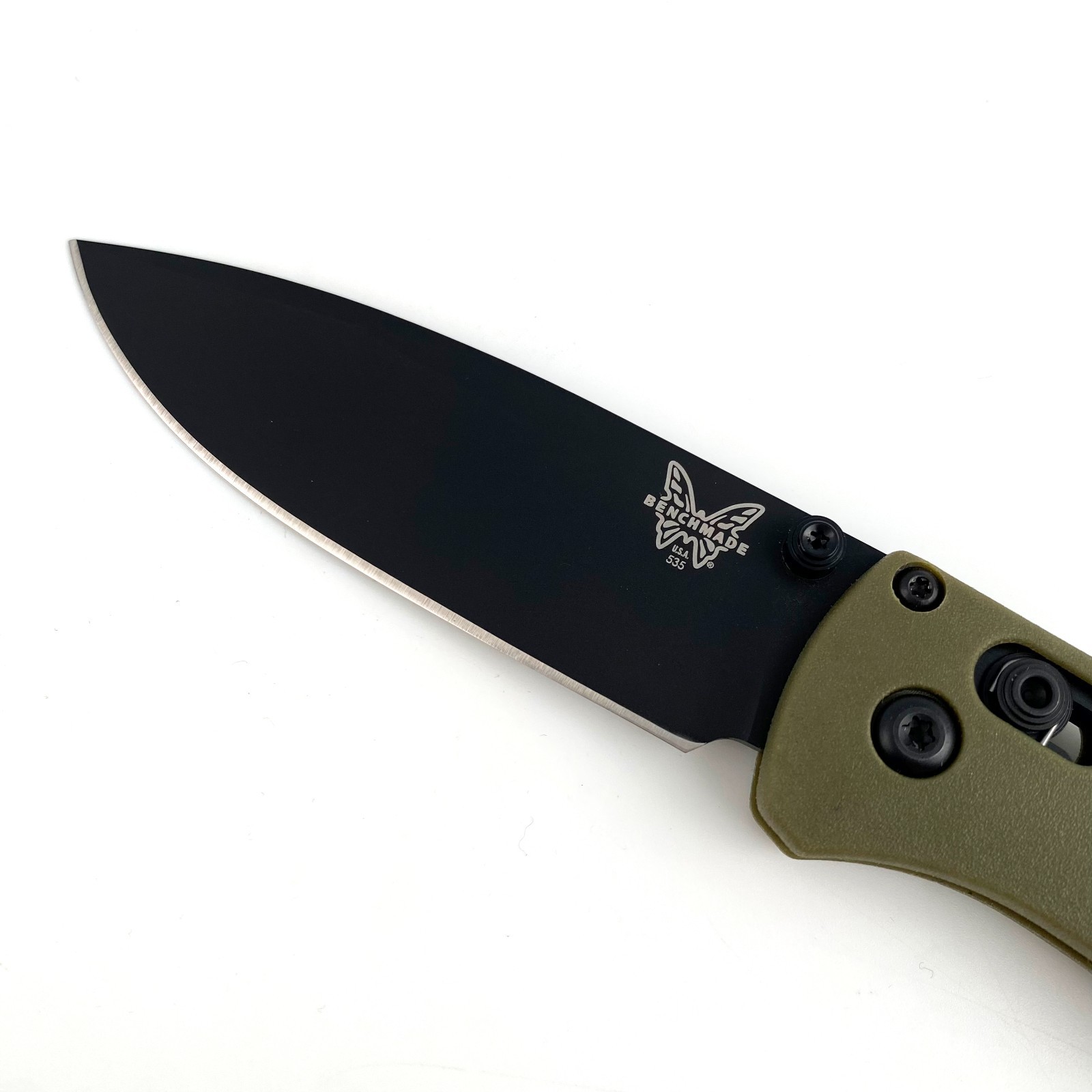 Benchmade 535 Bugout Knife Green CF-Elite Handle CPM-S30V Blade Folding Knife