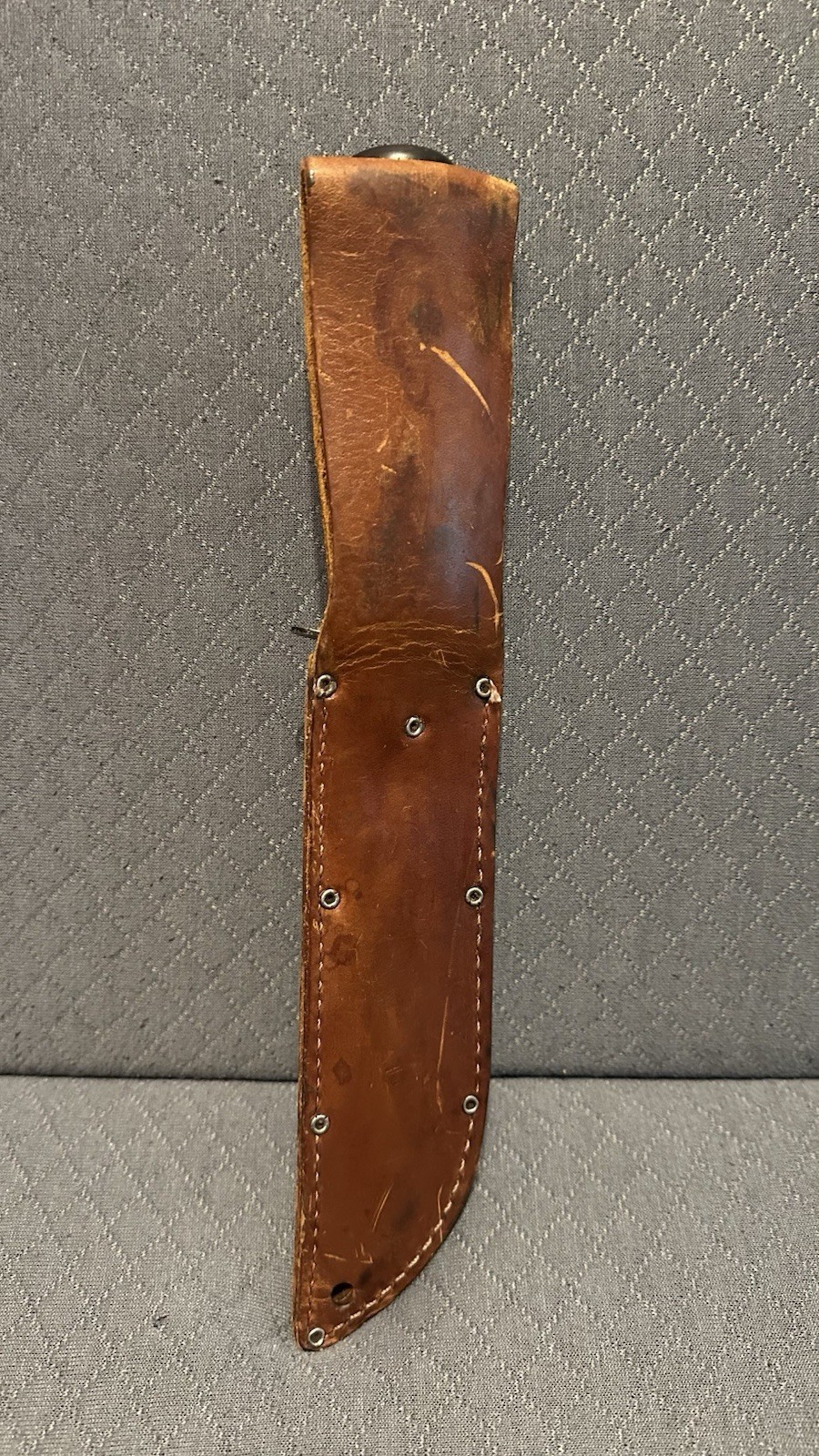 United States US Army Ka-bar 7 Inch Smooth Edge Knife With Sheath