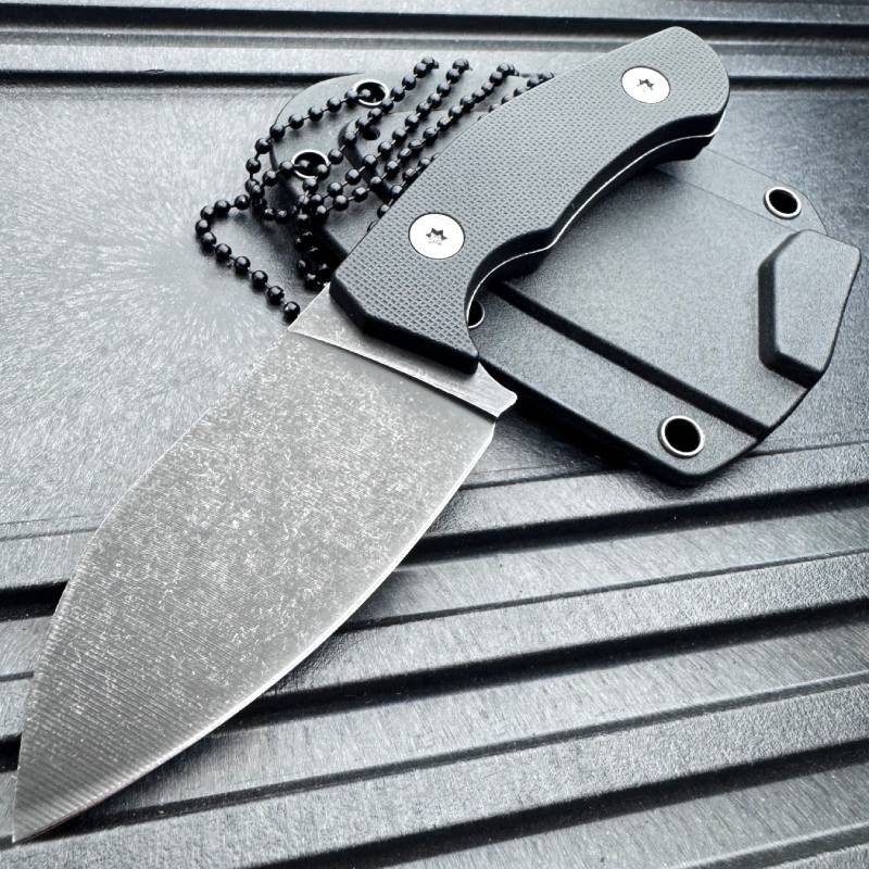 5.5″ Fixed Blade Neck Knife Tactical Hunting Knife Survival Military Fixed Blade