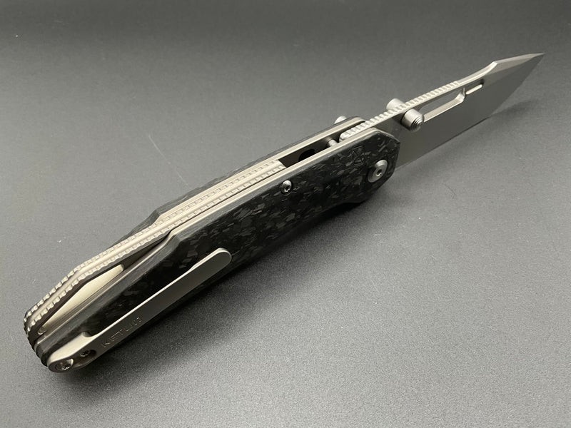 Ketuo Triad Folding Knife 3.25″ Bohler M390 Steel Blade Carbon Fiber Handle