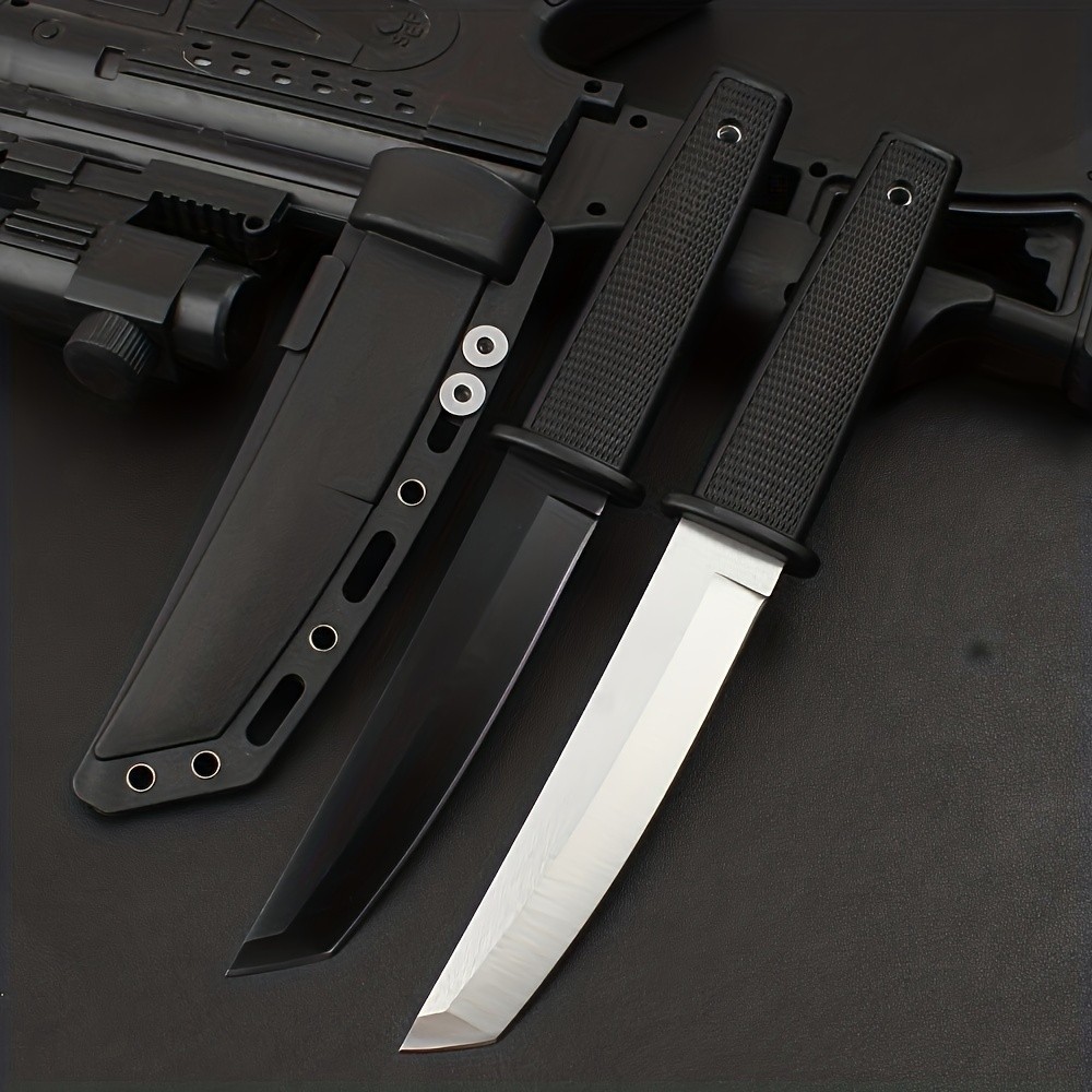 Stainless Steel Fixed Blade Knife – Outdoor Camping, Survival Tool with Sheath