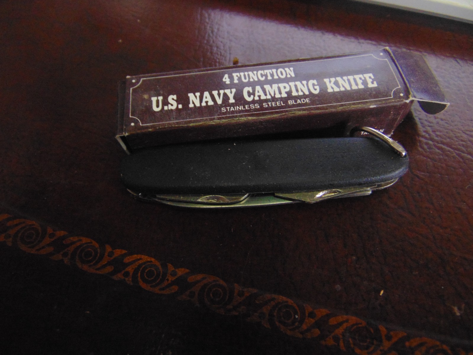 One us navy camping knife 4 function