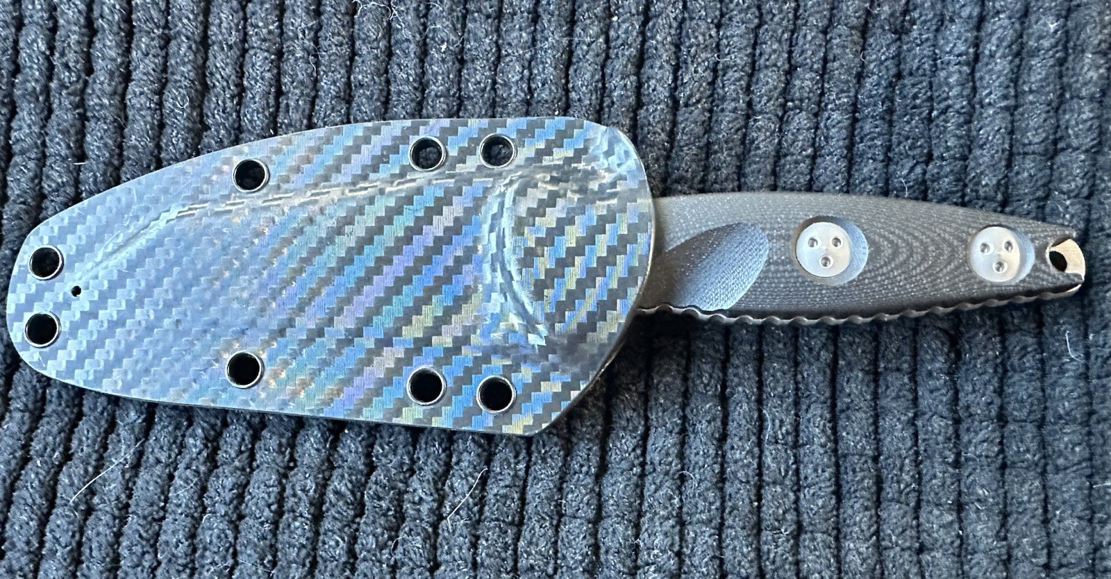 Microtech Socom Alpha Mini Fixed Blade Knife Warcom M390 Carbon Kydex 06/2024