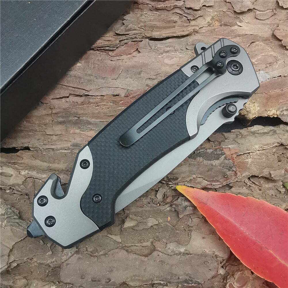 Outdoor Self-defense Wild Hunting Folding Wilderness Survival Tactical Knife