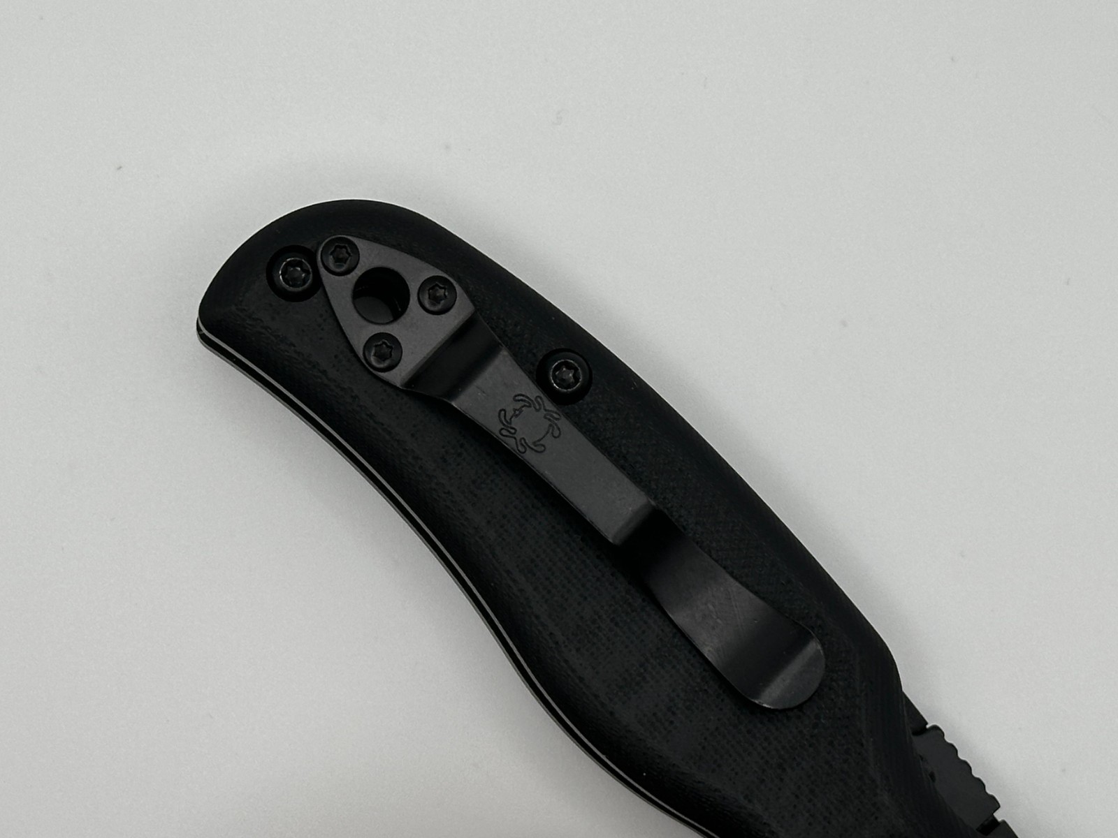 Spyderco Shaman M390 C229 Black Folding Knives FACTORY SECOND NEW