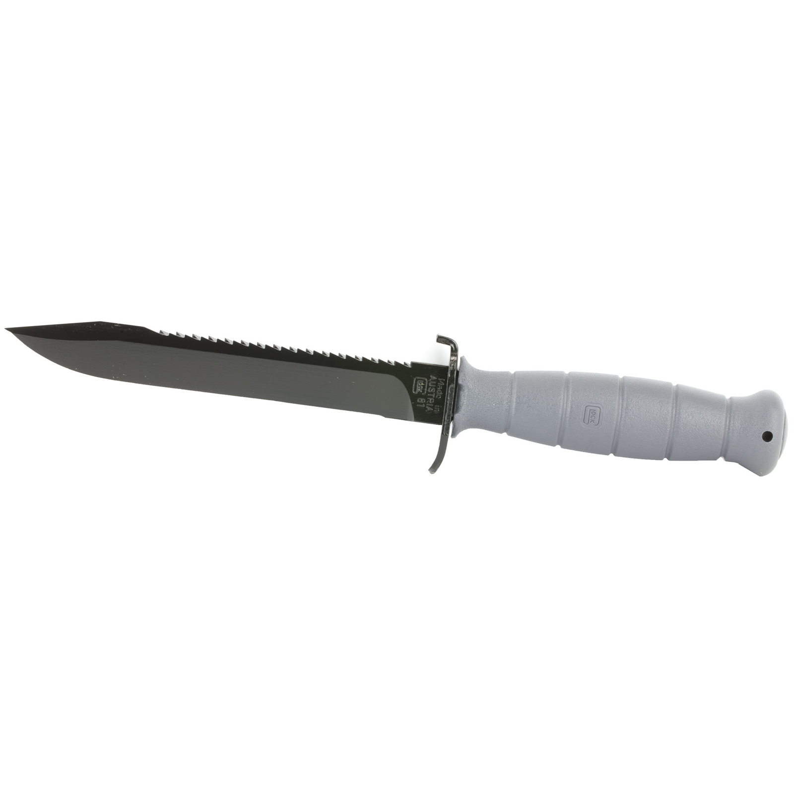 Glock OEM Field Knife 6.5″ Fixed Blade Root Saw Grey Polymer Plain Edge KG039180