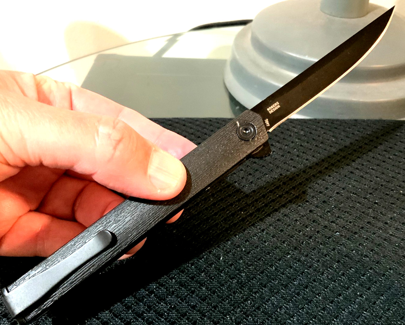 CEO 7097 Quick Flick Folding Pocket Knife (Black Blade)