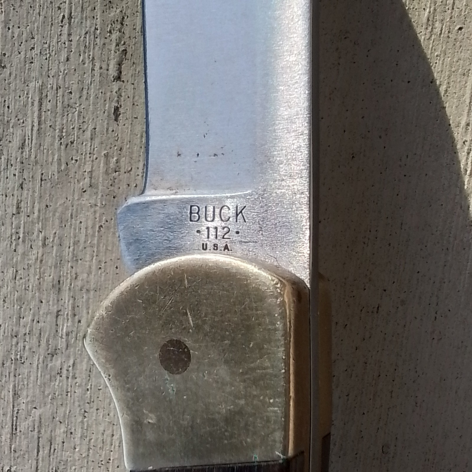 Vintage 1974-1980 BUCK •112• U.S.A. RANGER Folding Knife in Original Belt Pouch