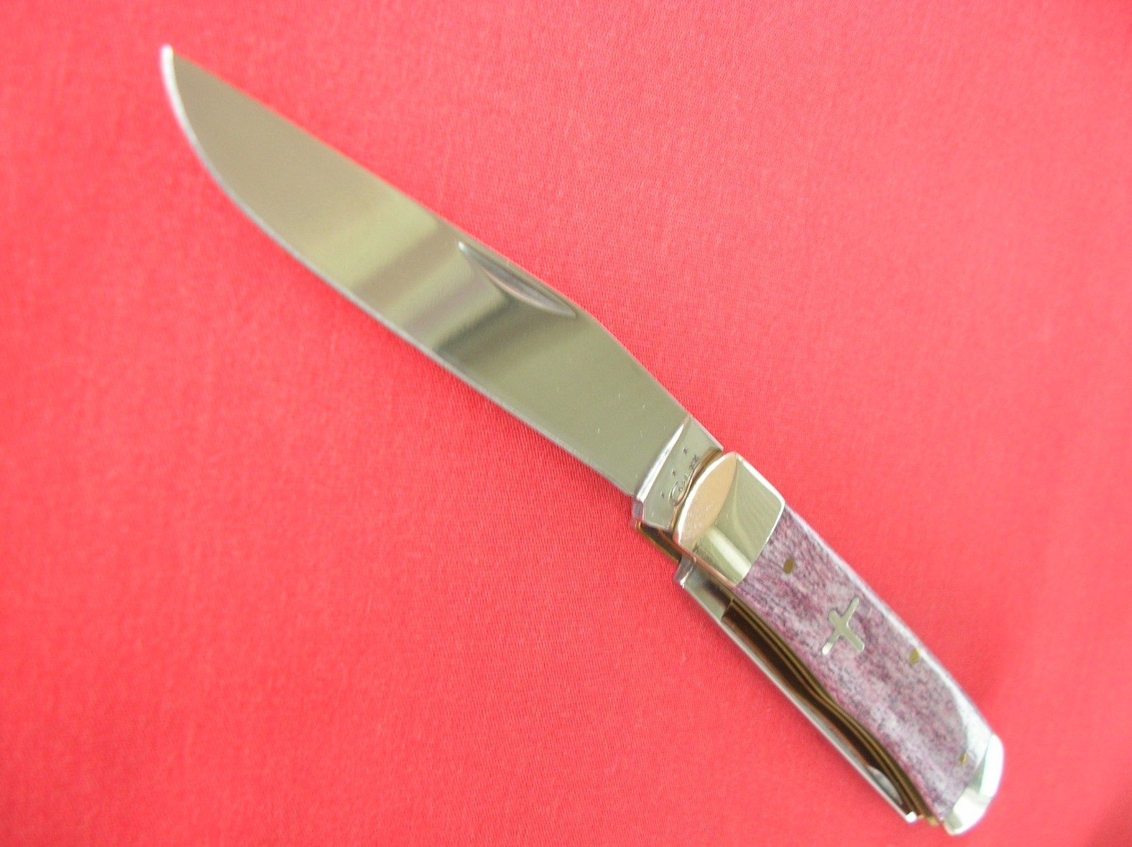 CASE XX 6254 TRAPPER SMOOTH CABERNET BONE HANDLES 2012 KNIFE J