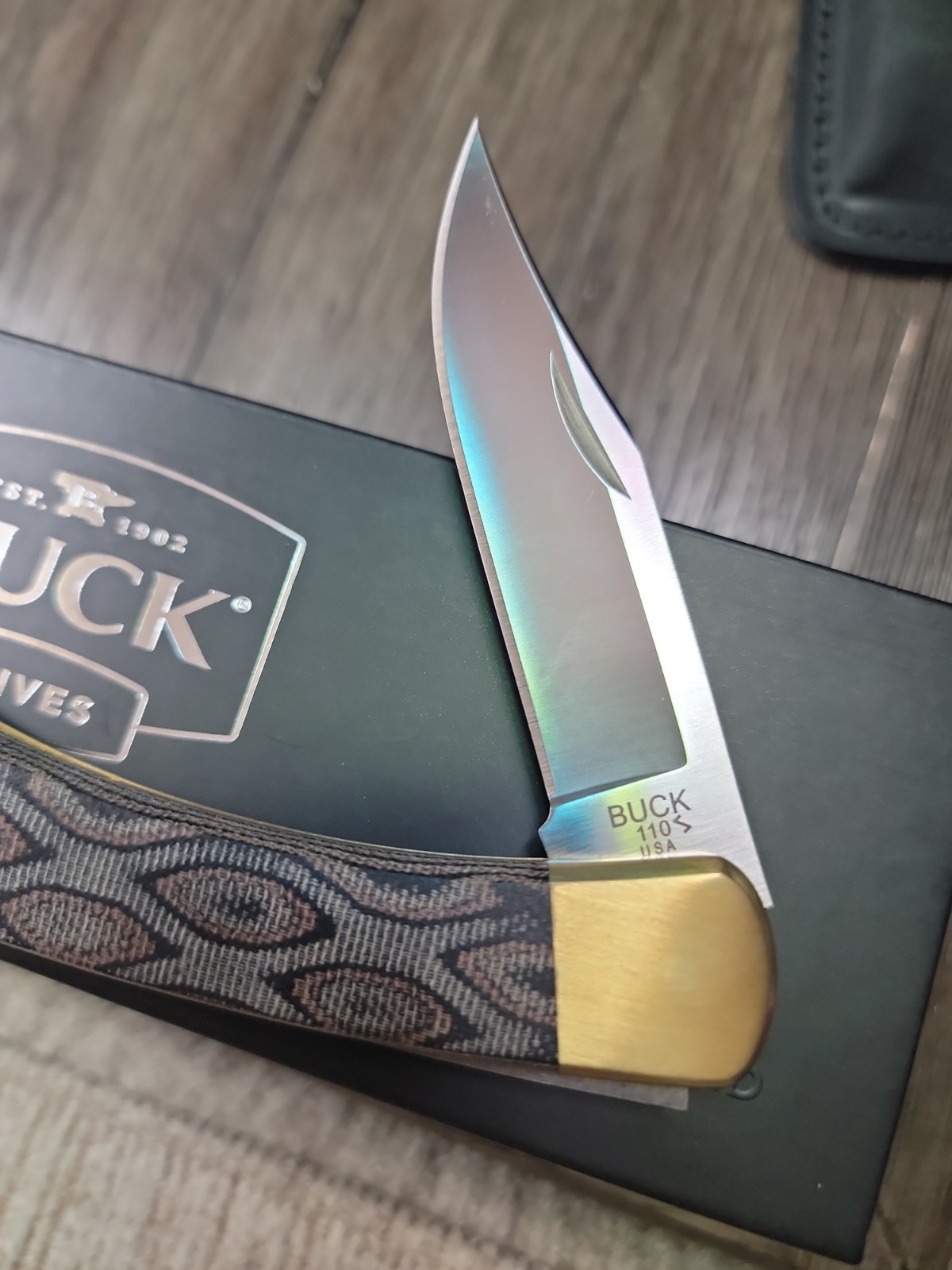 1 Of 250 SMKW Exclusive Buck 110 Python Magnacut Micarta Folding Hunter 2025