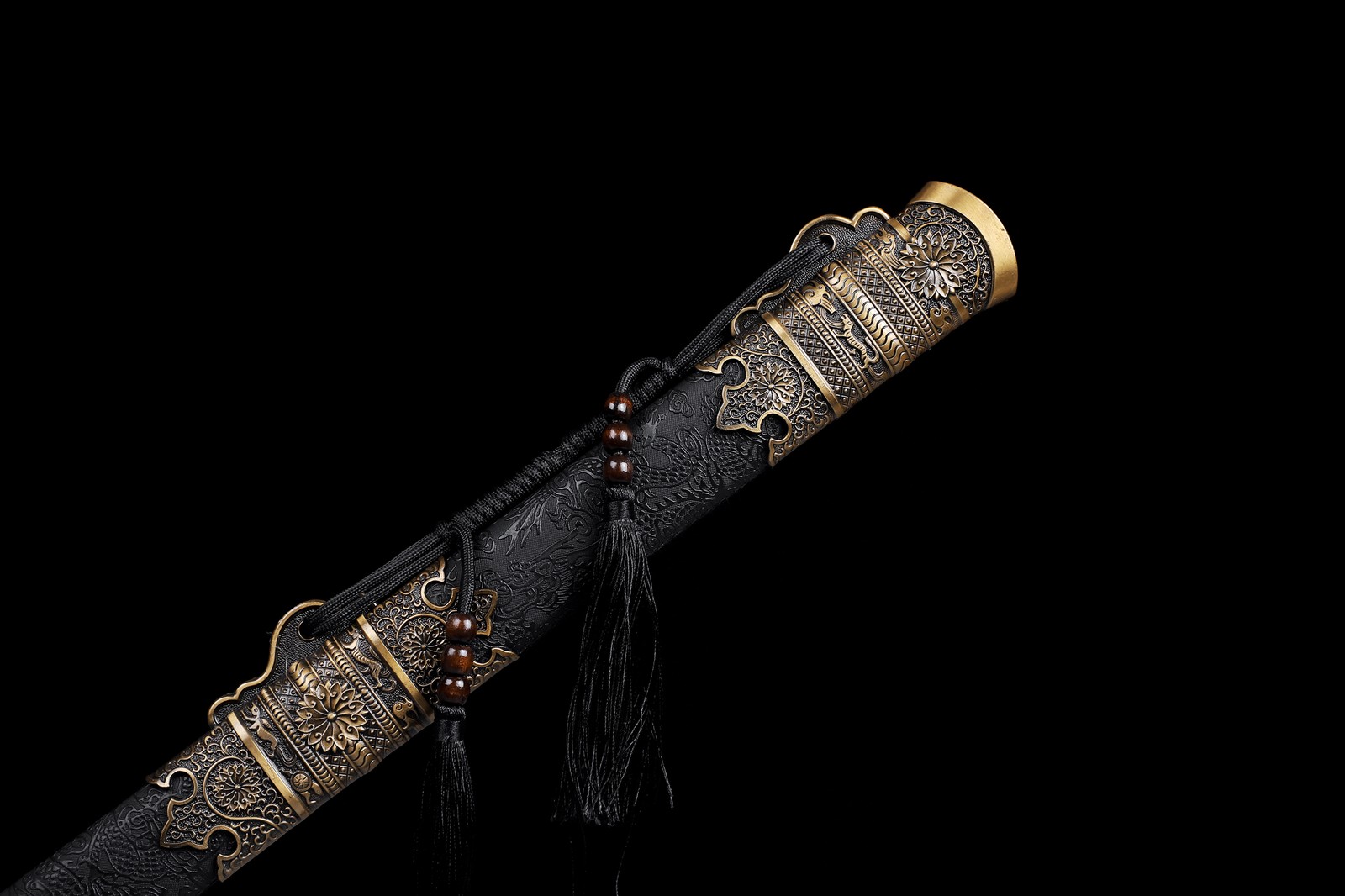 Functional Sharp Dragon Chinese KungFu Sword Tang Dao Broadsword Manganese Steel