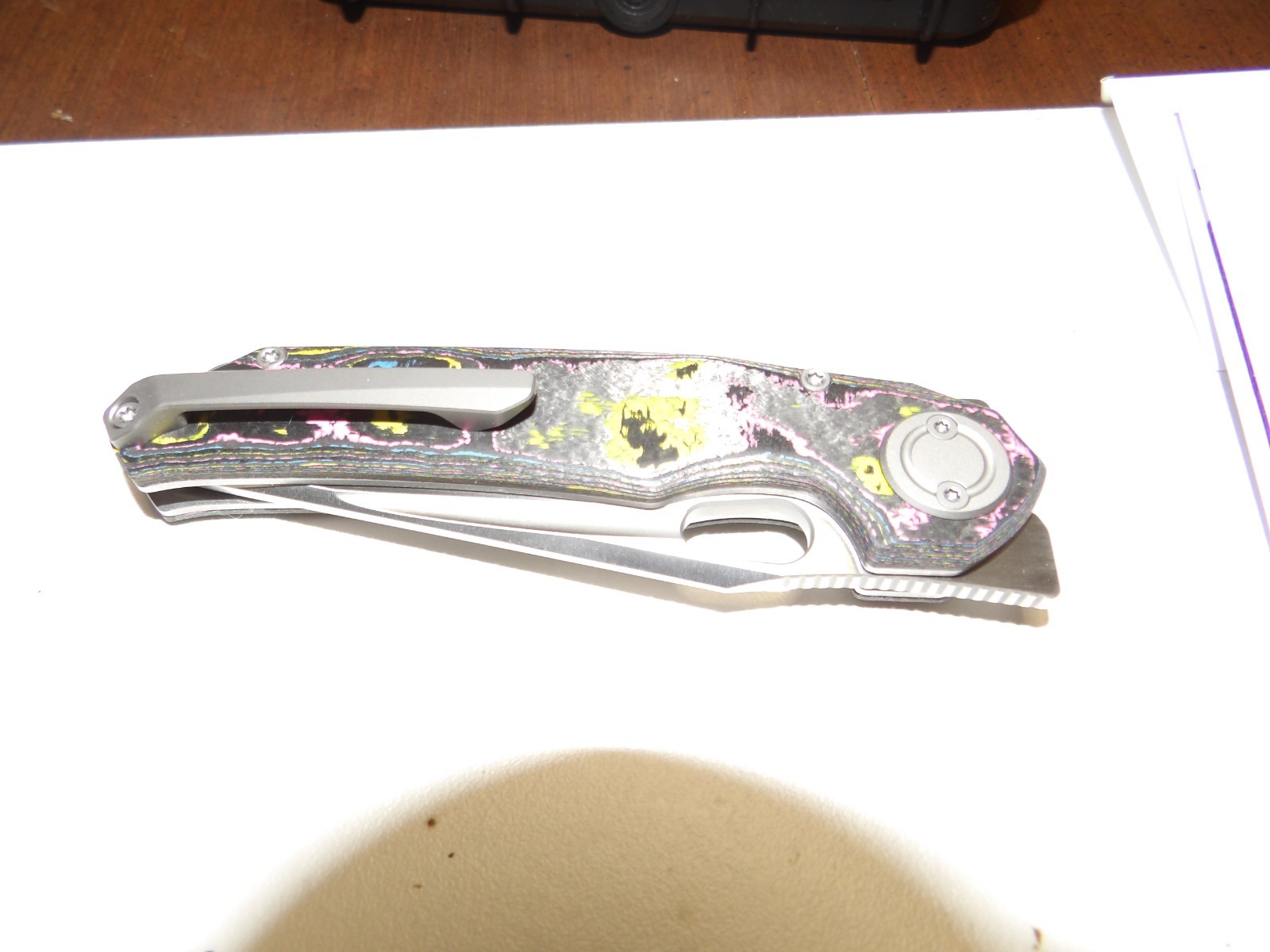 New Vosteed 4th Anniversary Thunderbird V vanchor lock Knife Ultimate warrior CF