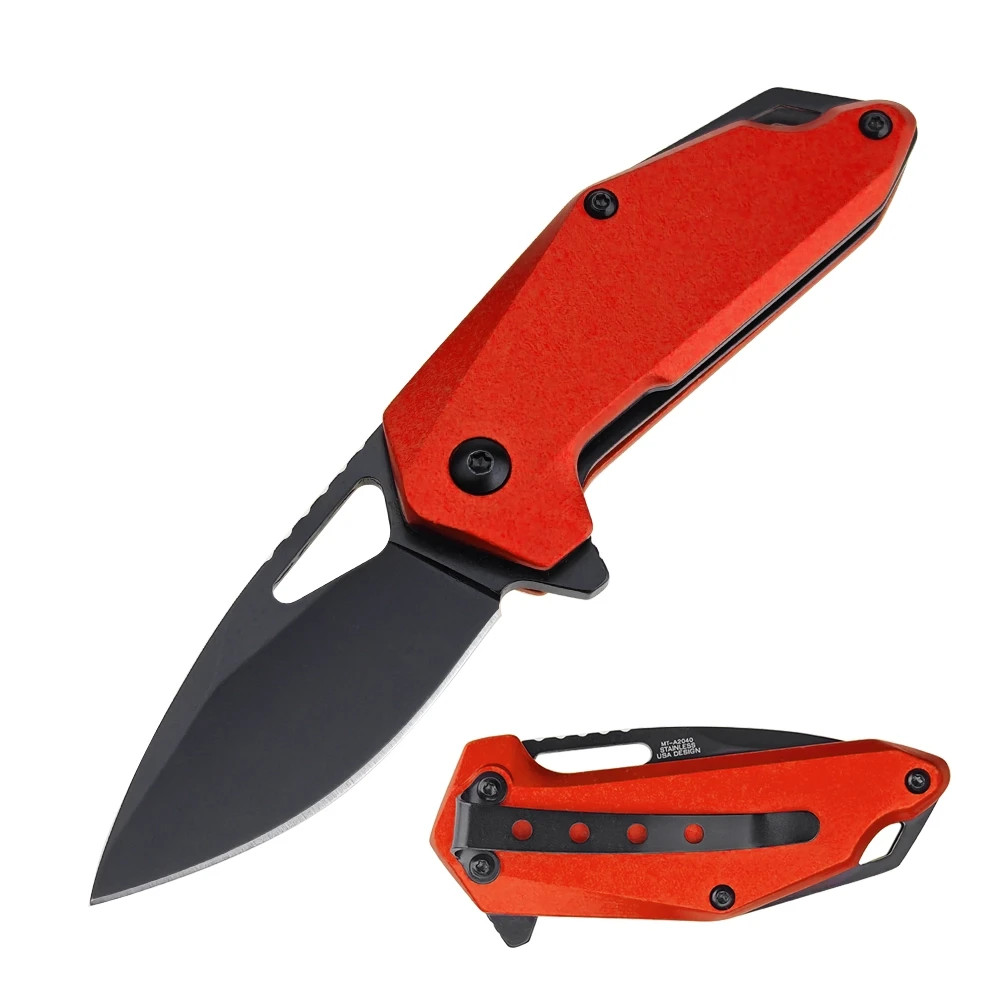 MTech Spring Assisted Knife w/Anodized Aluminum Handle and Pocket Clip