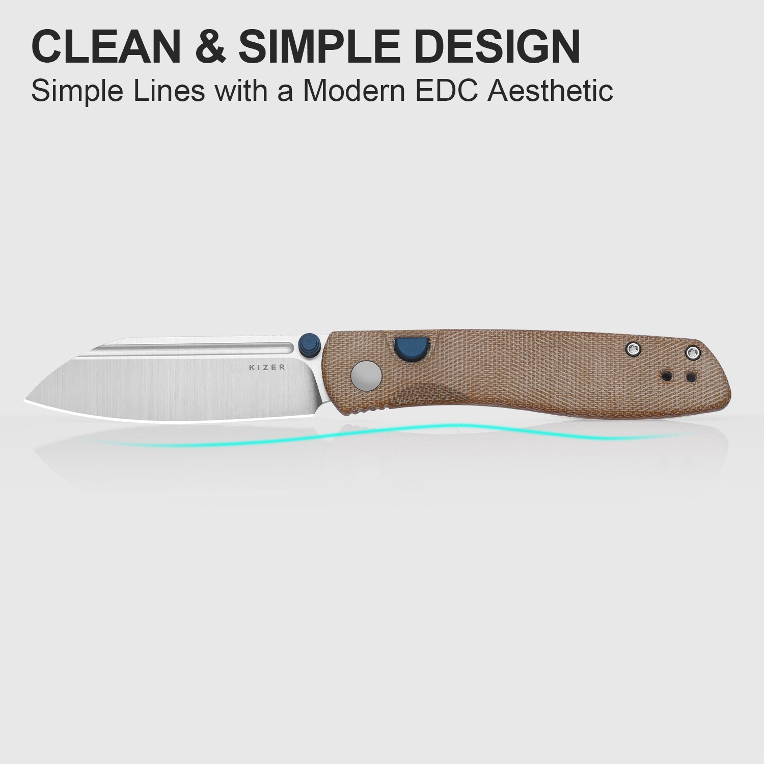 Kizer Renissance EDC Folding Pocket Knife N690 Blade Micarta Handle V3698A2