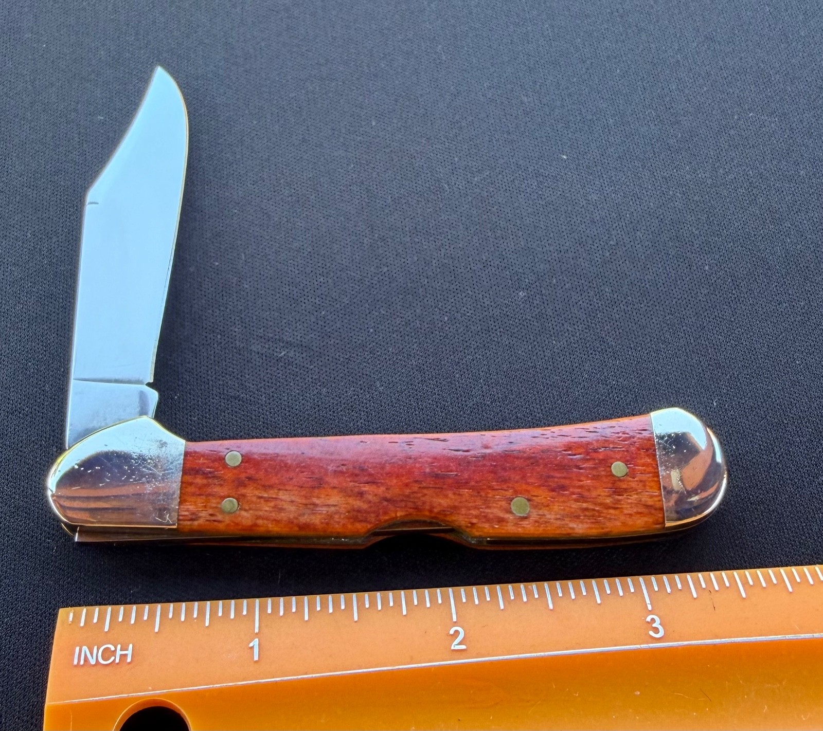 2018 Case XX USA Chestnut Bone Handle Mini Copperlock Folding Pocket Knife Used