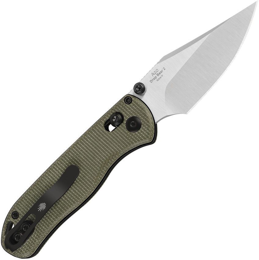 Kizer Cutlery Drop Bear 2 Folding Knife 2.88″ Nitro V Steel Blade Micarta Handle