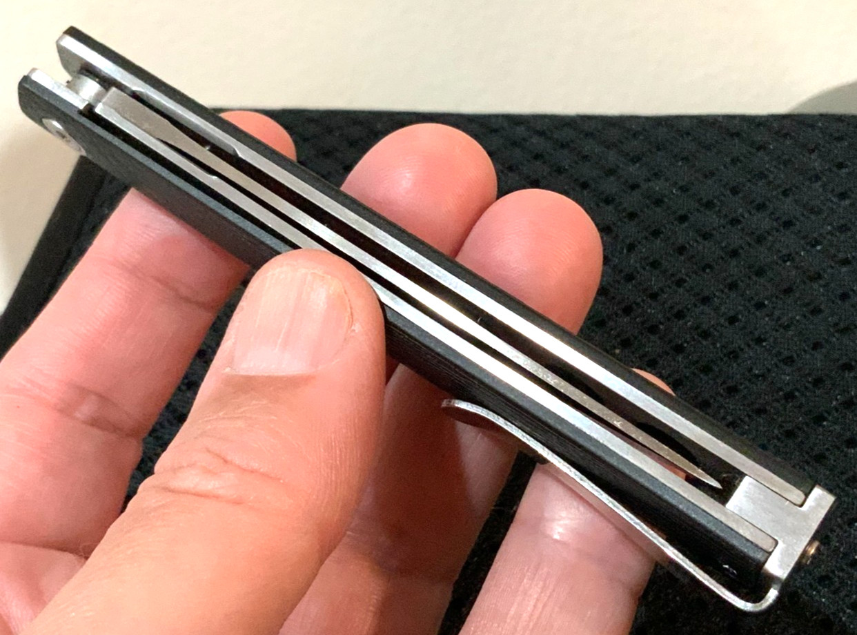 CEO 7097 Quick Flick Folding Pocket Knife (Silver Blade)
