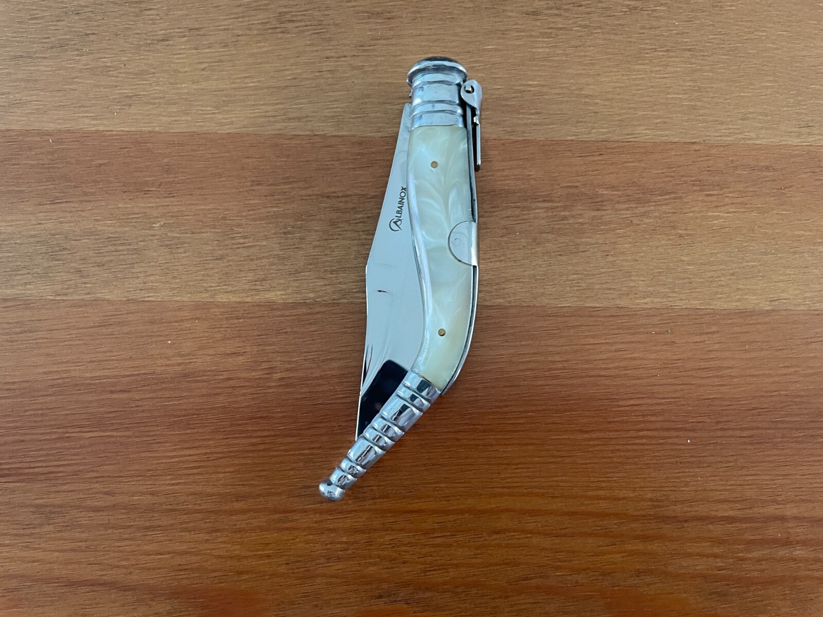 3.75″ Navaja Sevillana Bandolera Nacre Imitation Handle from Spain – US Seller
