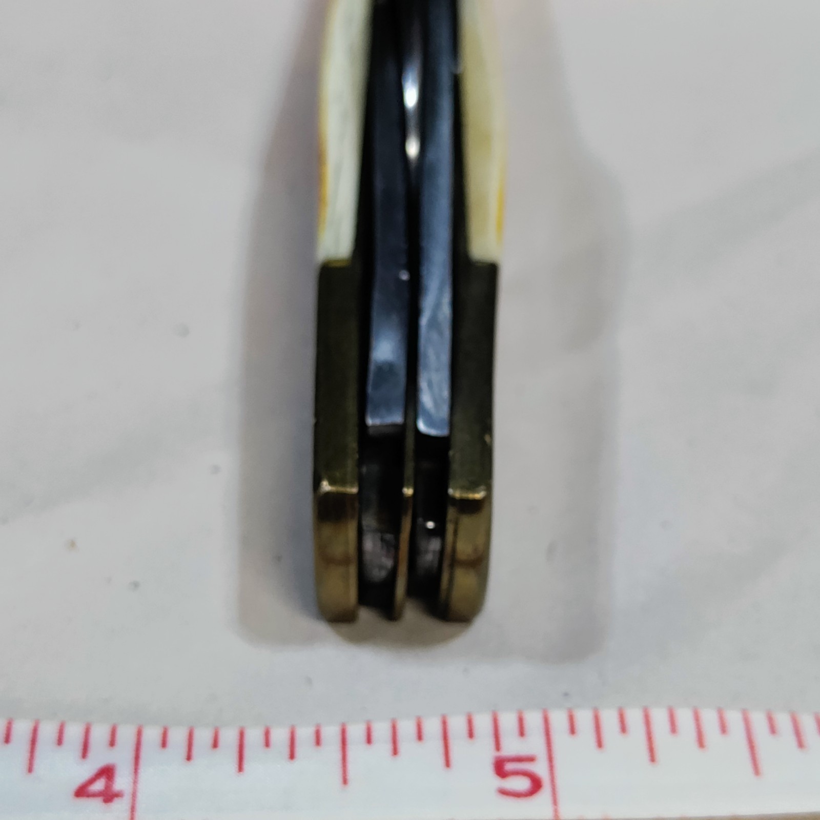 BONE HANDLED Pocket Knife – 4 Stainless Steel Blades Art NO 2038 In Box Pakistan